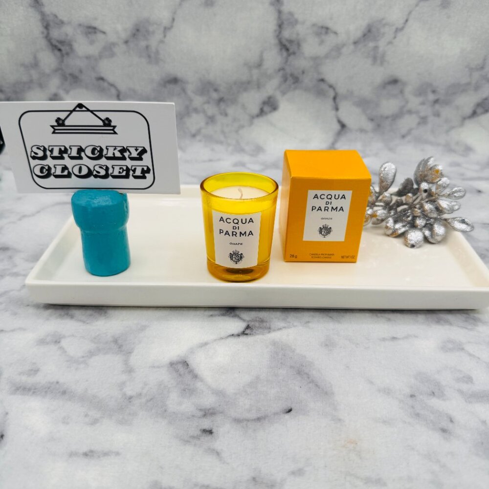Acqua Di Parma Grazie Scented Candle,Fresh Warm Aromatic-Travel28g,1oz-BOXED-NEW